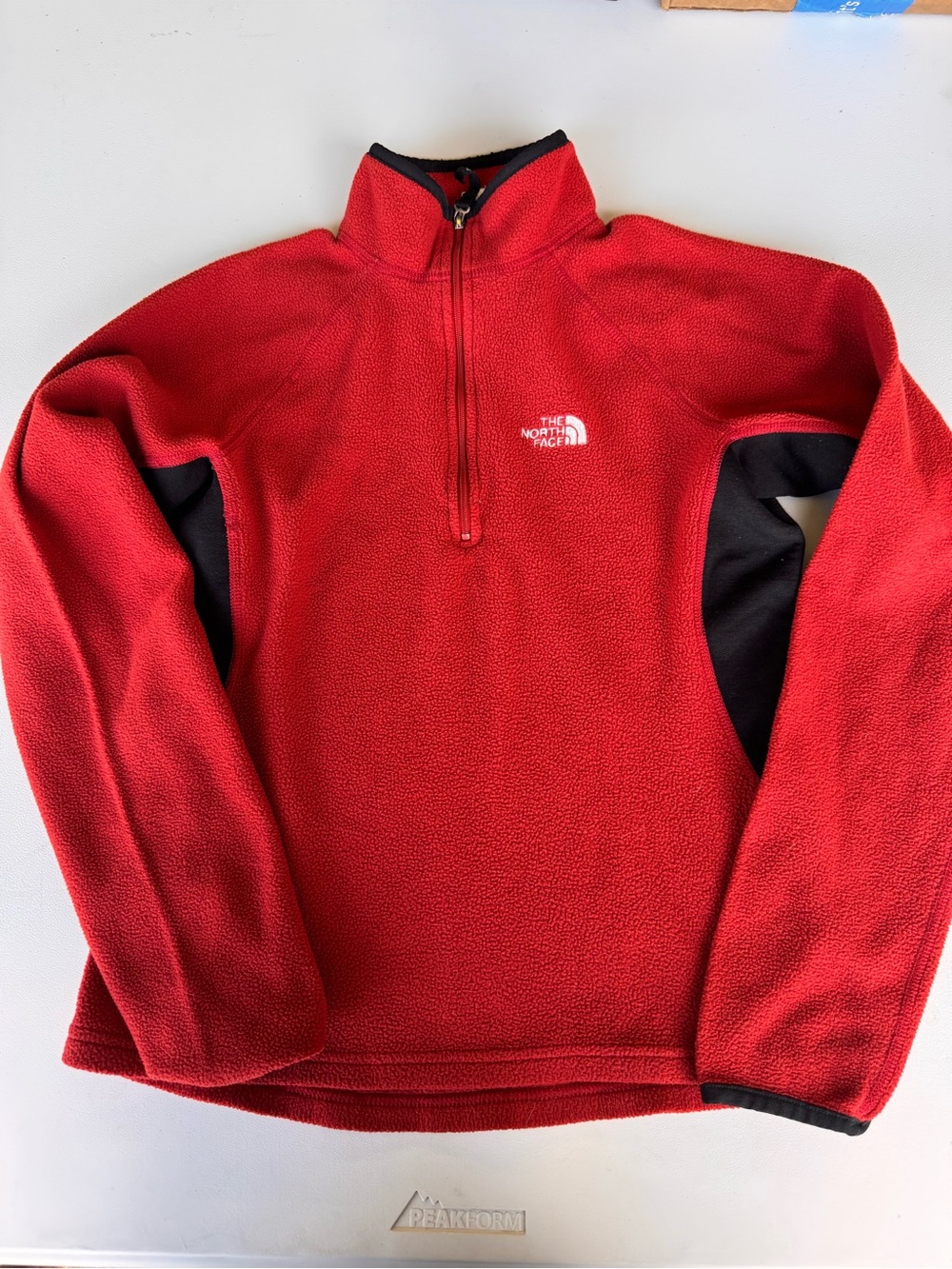The North Face Youth Red Fleece Quarter-Zip Pullover Jacket